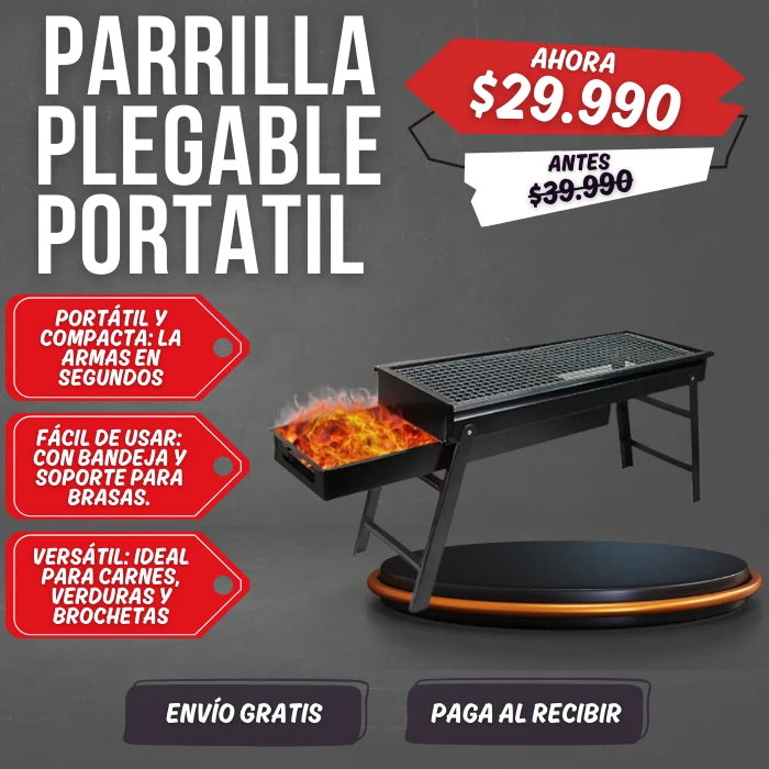 PARRILLA PLEGABLE A CARBON