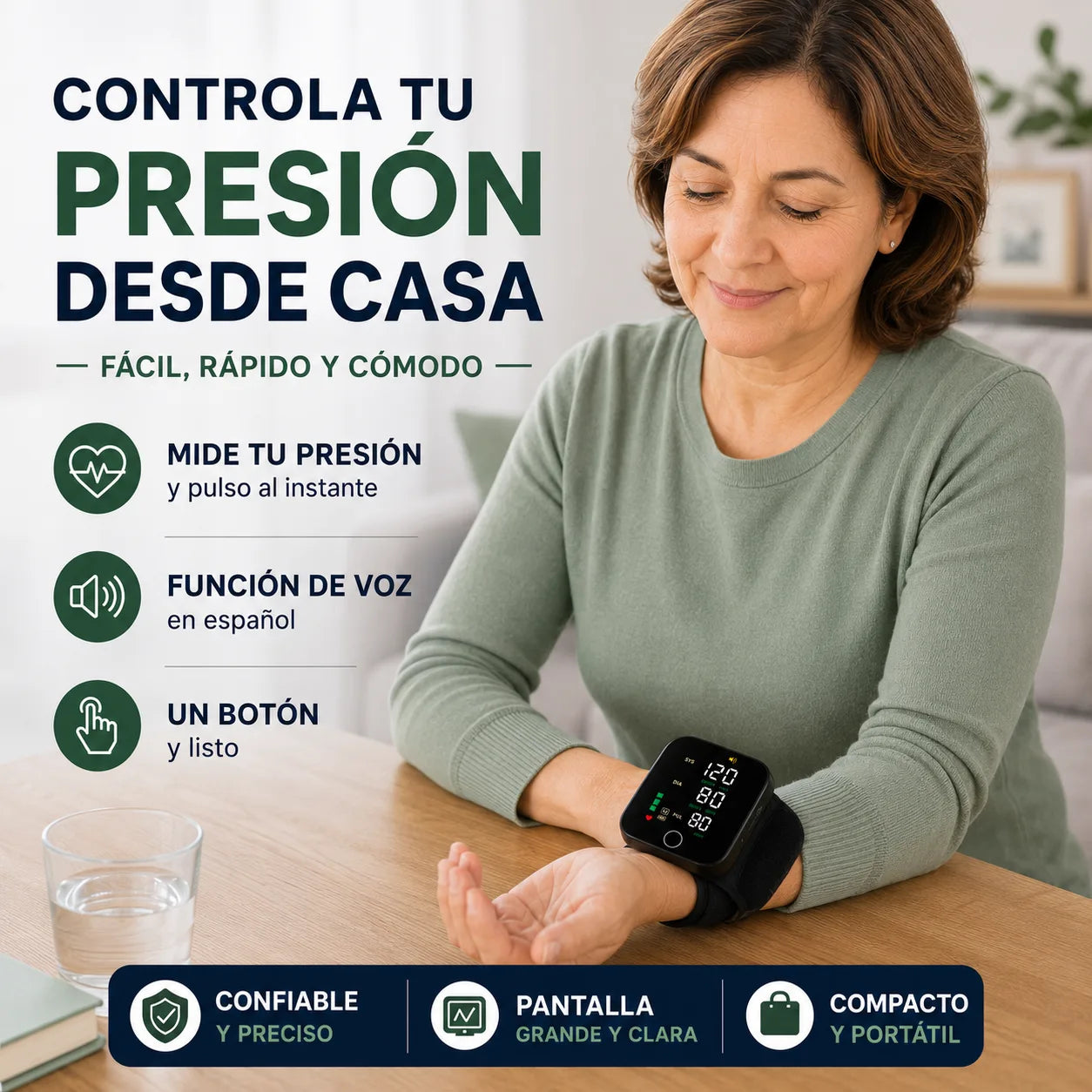 TensioCare™ - "Monitorea tu presión arterial con comodidad y tranquilidad desde casa."