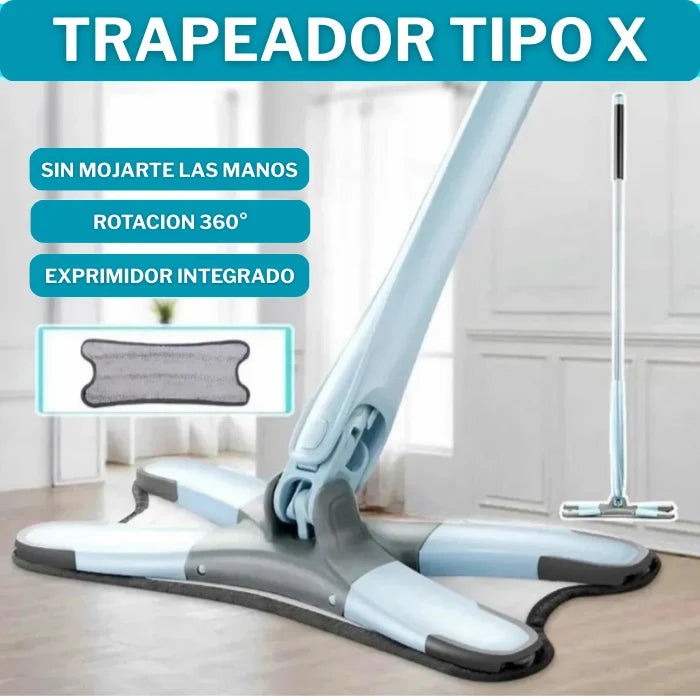 SUPER MOP - CON EXPRIMIDOR Y GIRO 360°