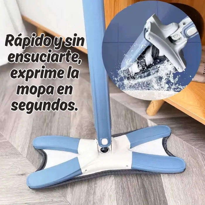 SUPER MOP - CON EXPRIMIDOR Y GIRO 360°