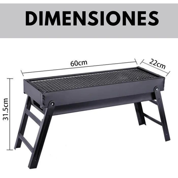 PARRILLA PLEGABLE A CARBON