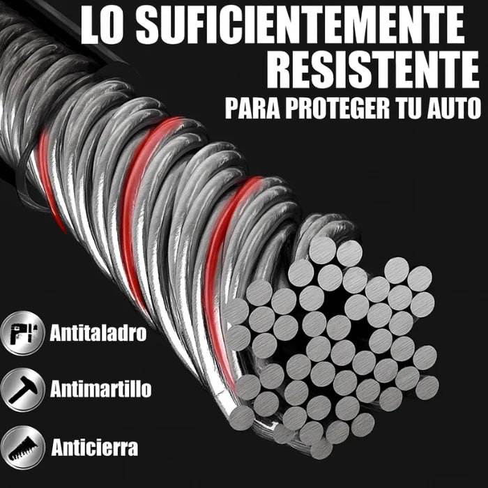 SecureDrive™ – Bloqueo Antirrobo de Volante con Conexión al Cinturón