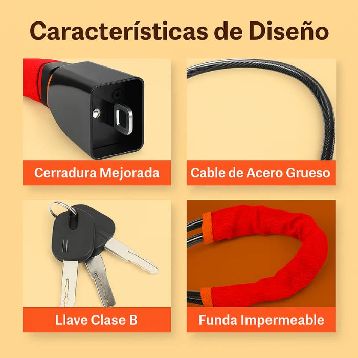 SecureDrive™ – Bloqueo Antirrobo de Volante con Conexión al Cinturón