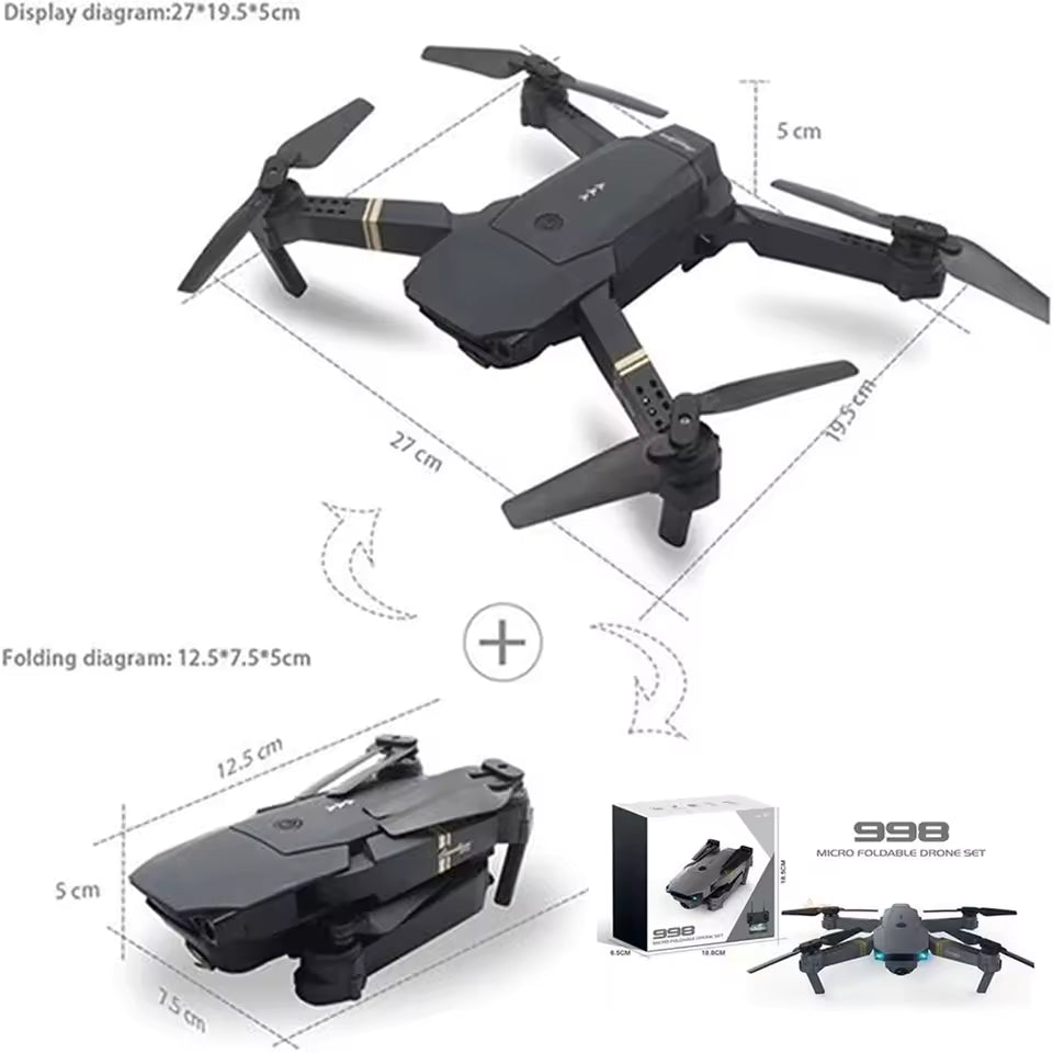 DRONE 998 PRO CAMARA DUAL 4K