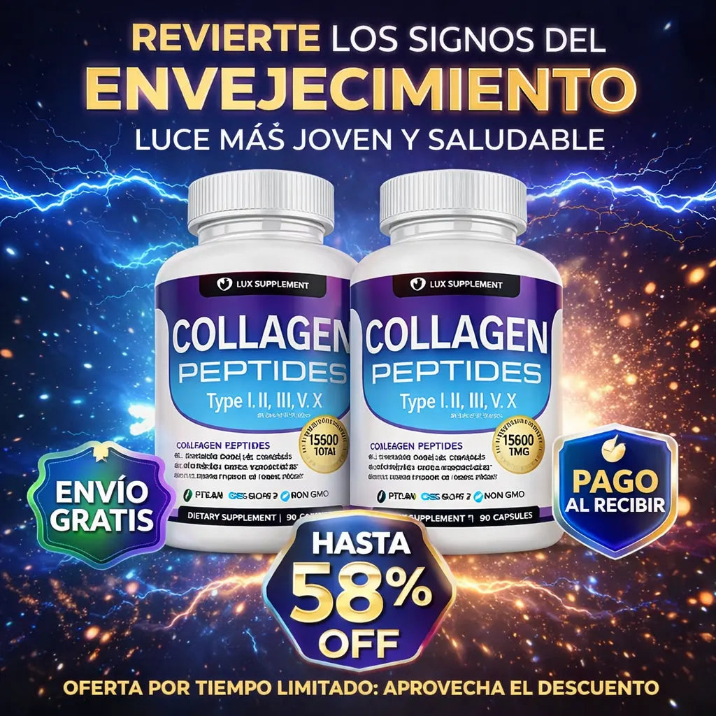 Collagen Peptides™ – Devuélvele vitalidad a tu piel y fuerza a tu cabello con 5 tipos de colágeno