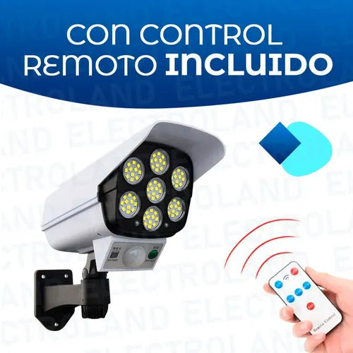 FOCO SOLAR LED TIPO CAMARA