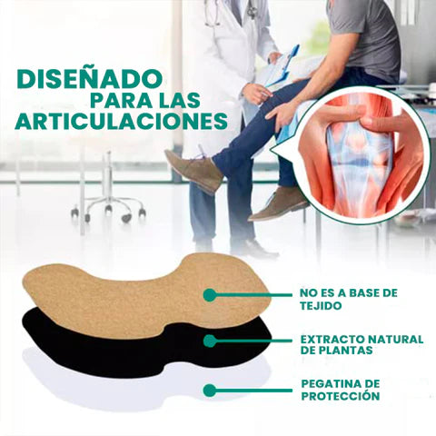 PARCHES NATURALES PARA RODILLAS 50 UNIDADES.