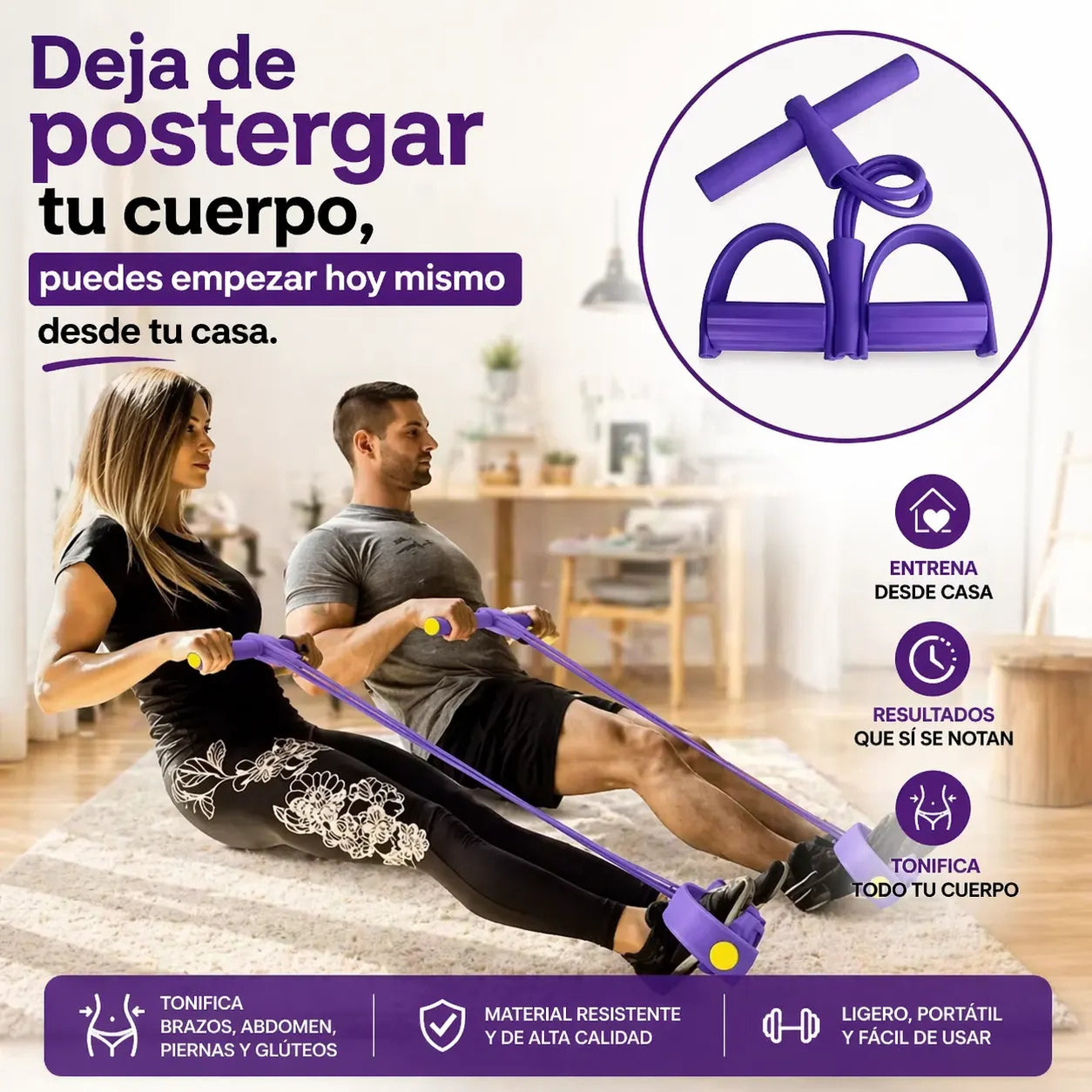 BodyBand 360™ - Tonifica brazos, abdomen y piernas sin salir de casa