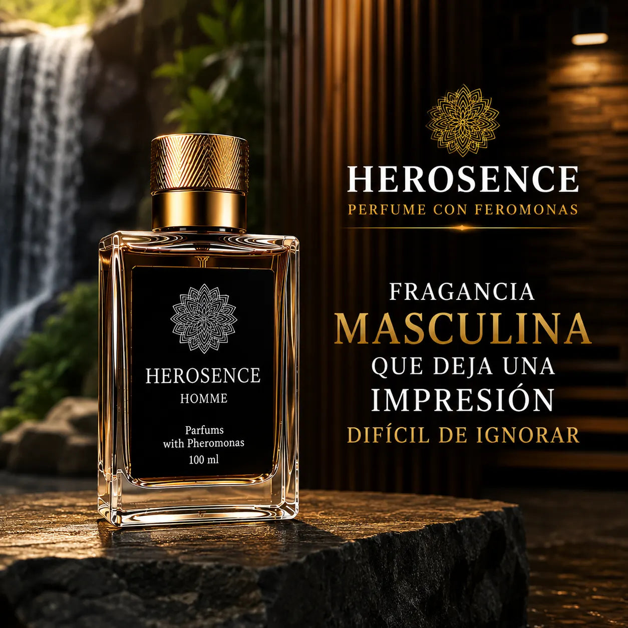 Herosence Perfume con Feromonas - Proyecta seguridad y presencia masculina