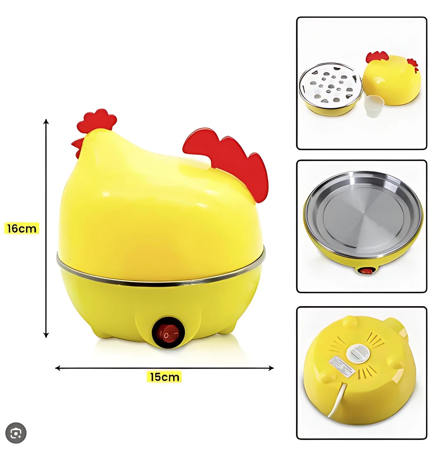 HERVIDOR DE HUEVOS GALLINA + ORGANIZADOR DE HUEVOS GRATIS