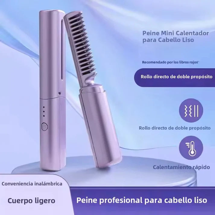 PEINE ALISADOR PORTATIL RECARGABLE USB