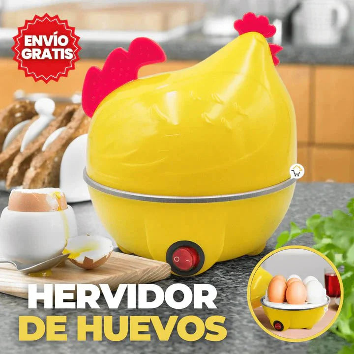 HERVIDOR DE HUEVOS GALLINA + ORGANIZADOR DE HUEVOS GRATIS