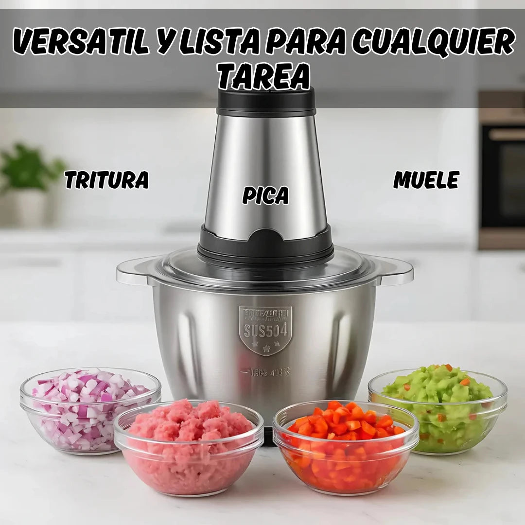 PROCESADORA DE ALIMENTOS 2L ACERO INOXIDABLE