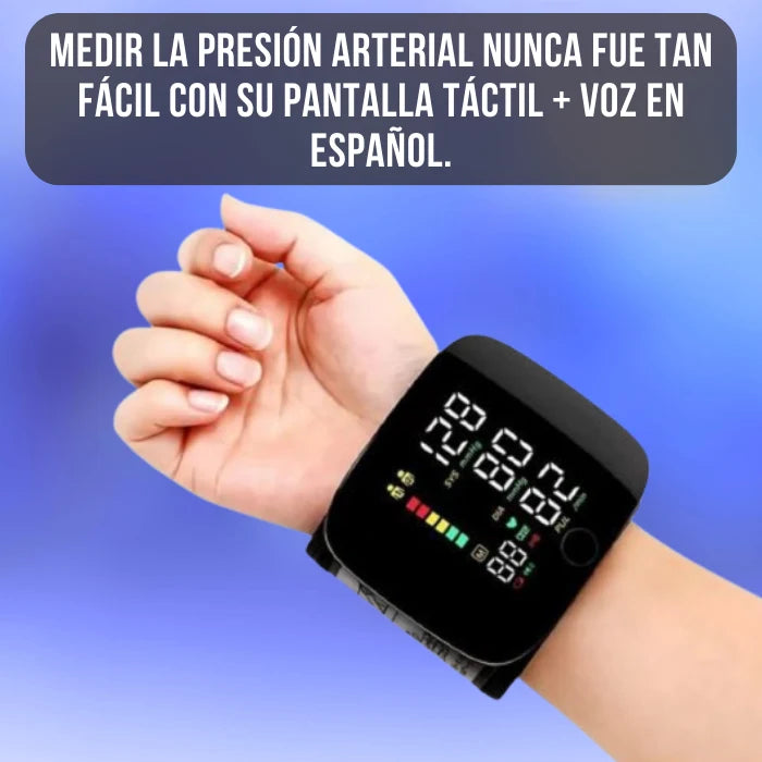 MONITOR DE PRESION ARTERIAL DE MUÑECA - CON VOZ EN ESPAÑOL