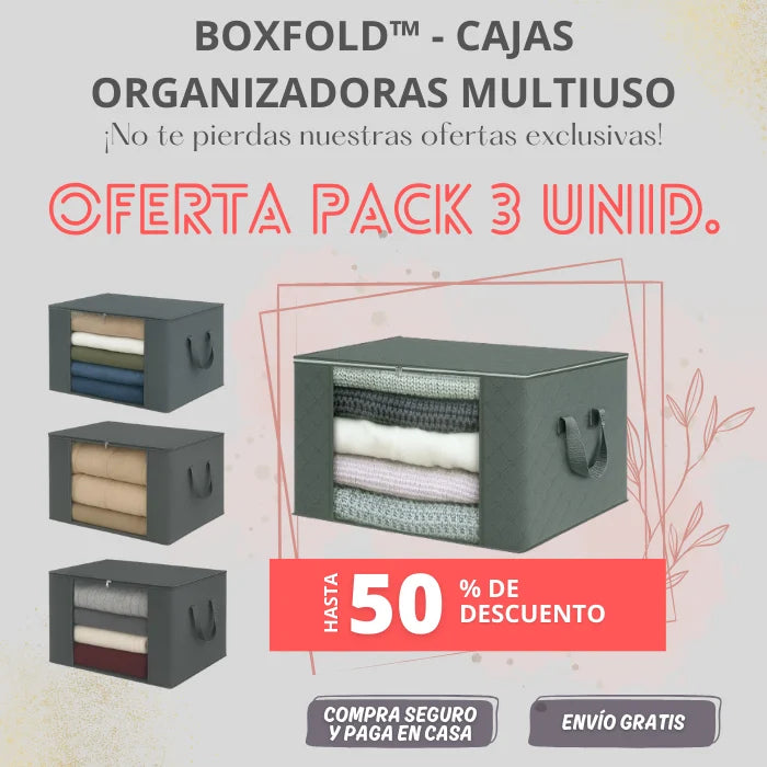 BOXFOLD™ - CAJAS ORGANIZADORAS MULTIUSO