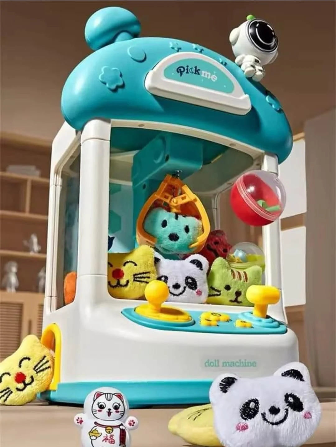 MINI MAQUINA SACA PELUCHES Y JUGUETES