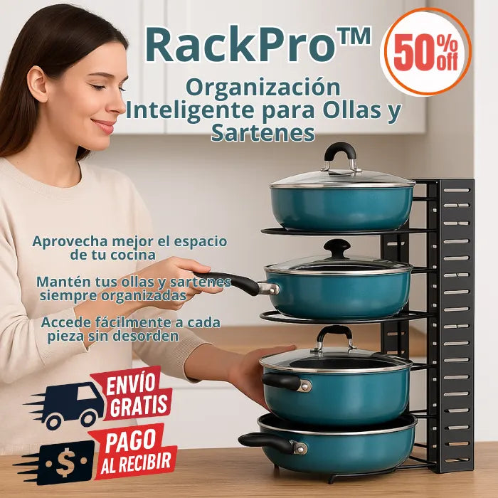 RackPro™ - Organización Inteligente para Ollas y Sartenes