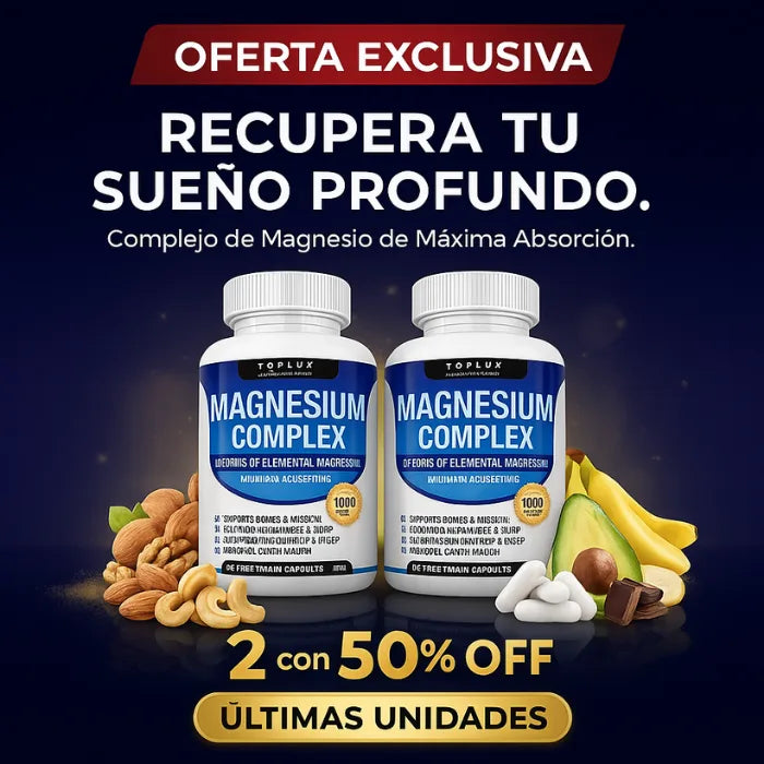 Magnesio Suplemento 8 Elemental 1000 mg – Desinflamación real, mejor sueño, menos calambres y más energía