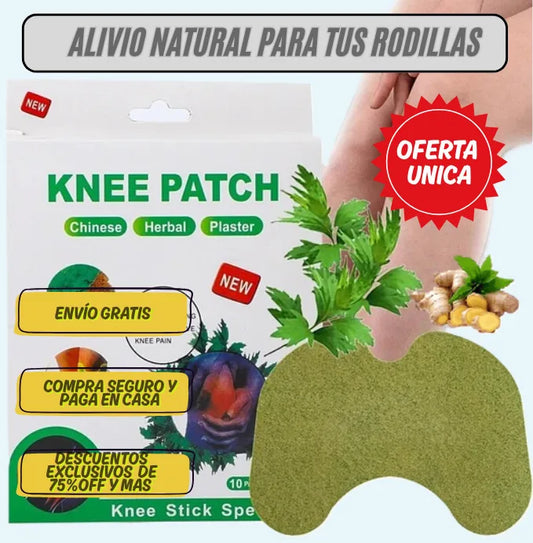 PARCHES NATURALES PARA RODILLAS 50 UNIDADES.
