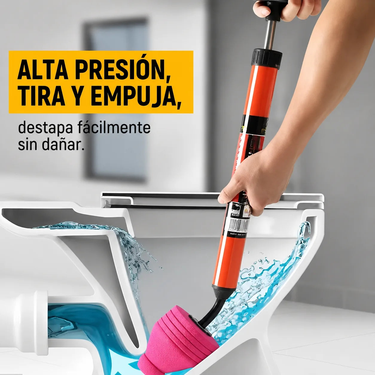 TurboDestapa™ - Destapa obstrucciones difíciles sin llamar al gasfíter