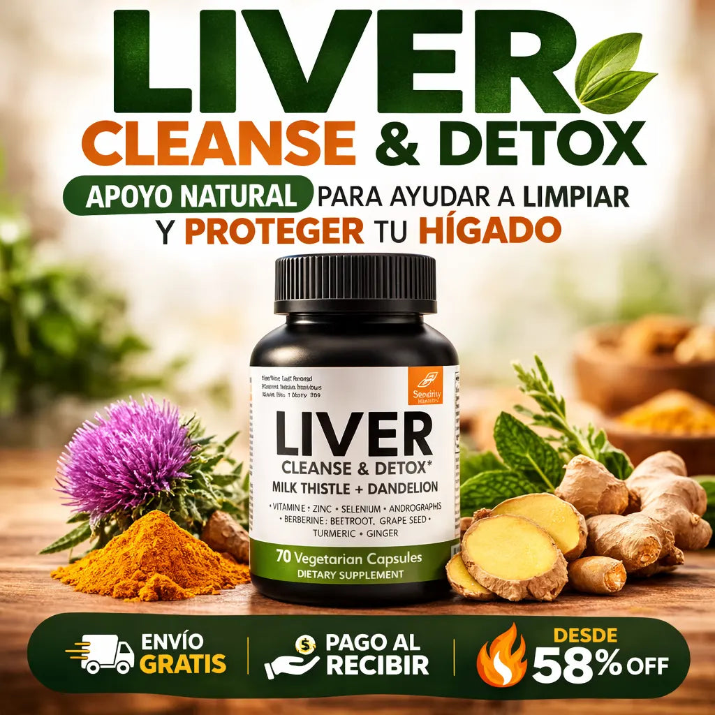 LIVER CLEANSE & DETOX – Fórmula natural para la limpieza y bienestar del hígado