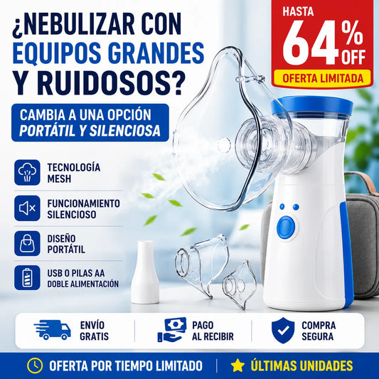 Nebulizador Portátil Niños y Adultos