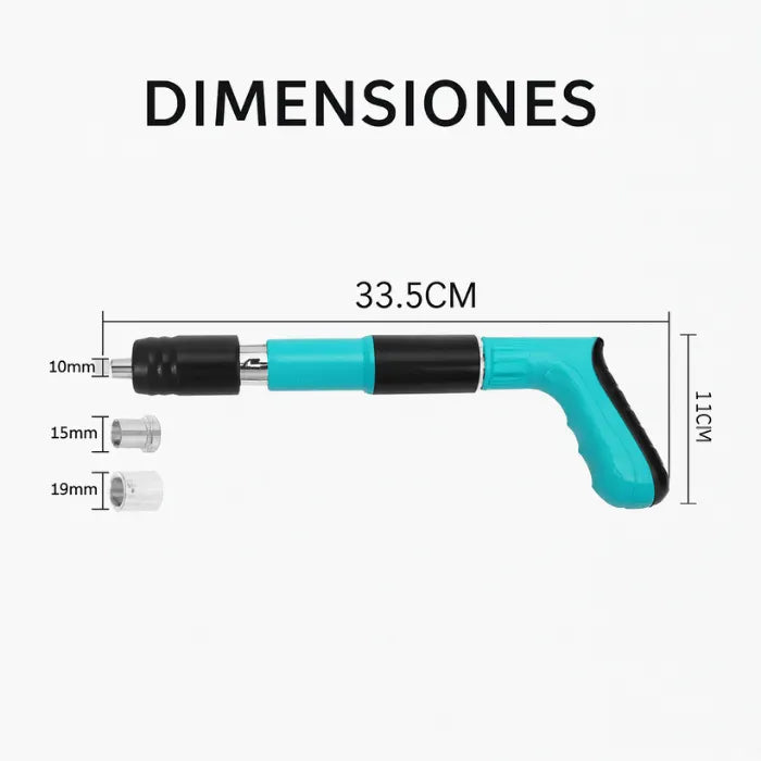 TurboImpact 360™  Penetra ladrillo, hormigón o madera sin esfuerzo. +  10 Clavos