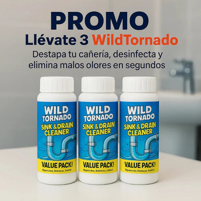 Wild Tornado™ – Destapador y Limpiador de Cañerías Profesional x3