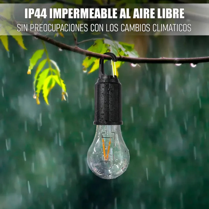 AMPOLLETA SOLAR RECARGABLE USB EMERGENCIA
