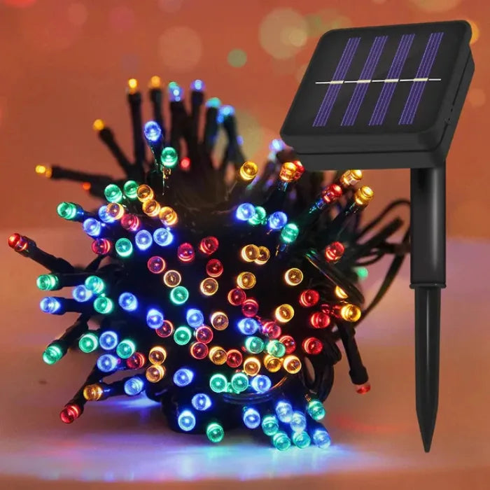 LUCES SOLARES LED NAVIDEÑAS - 17 MTS - 170 LED
