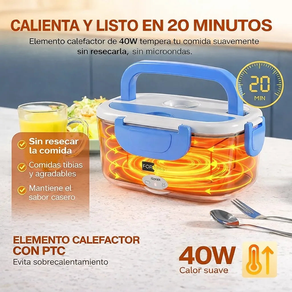 LunchHeat™ - Tu comida caliente en cualquier lugar sin usar microondas