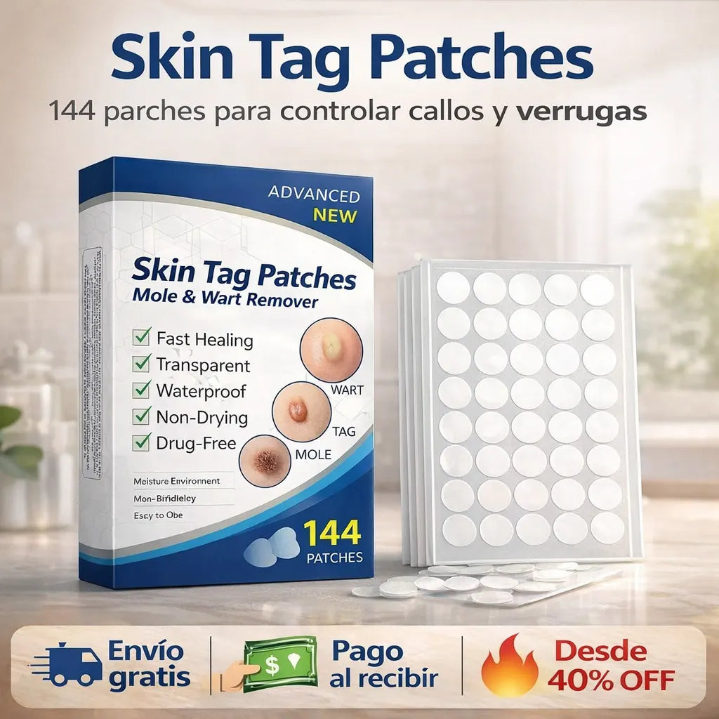 Skin Tag Patches - 144 parches para controlar callos y verrugas