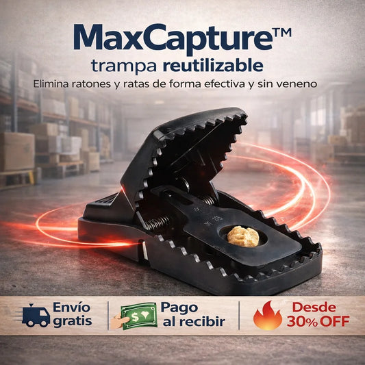 MaxCapture™ Pack x3 - Sistema seguro para controlar roedores