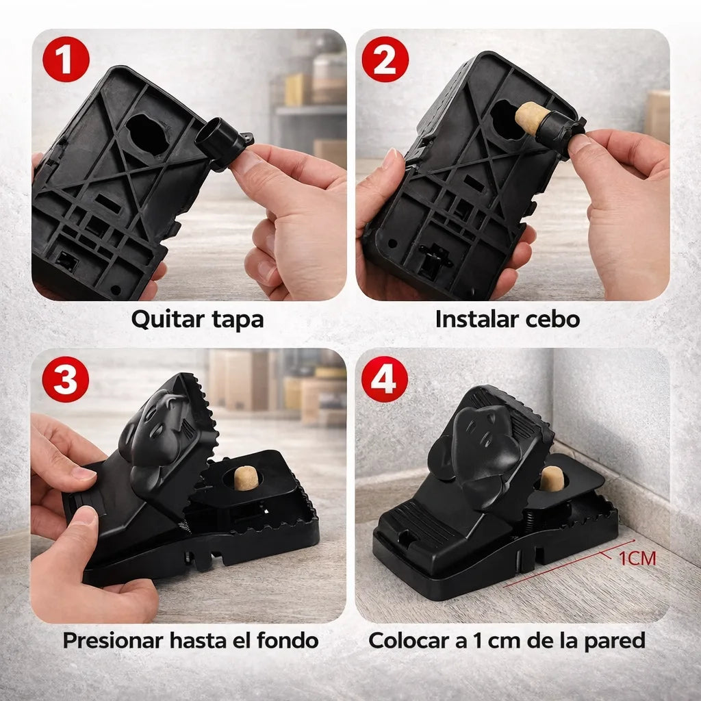 MaxCapture™ Pack x3 - Sistema seguro para controlar roedores