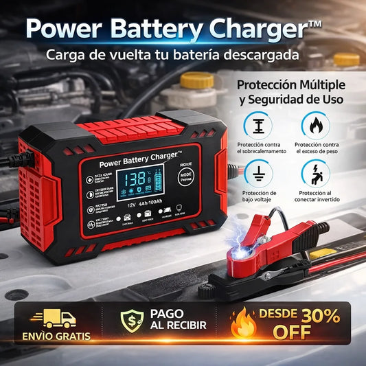 Power Battery Charger™ - Solución rápida para baterías descargadas