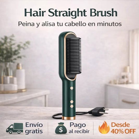 Hair Straight Brush – Peina y alisa en minutos
