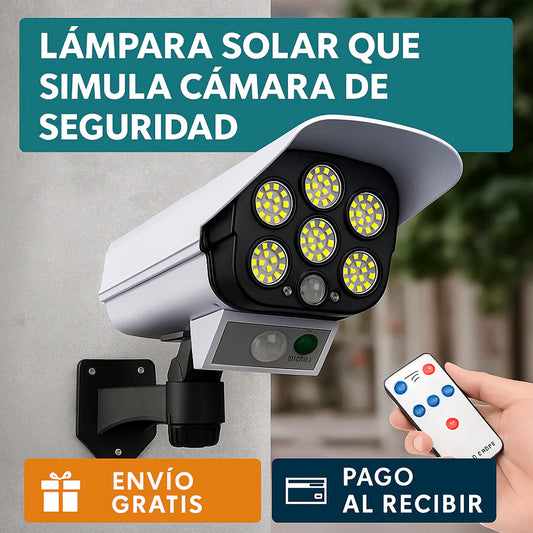 FOCO SOLAR LED TIPO CAMARA