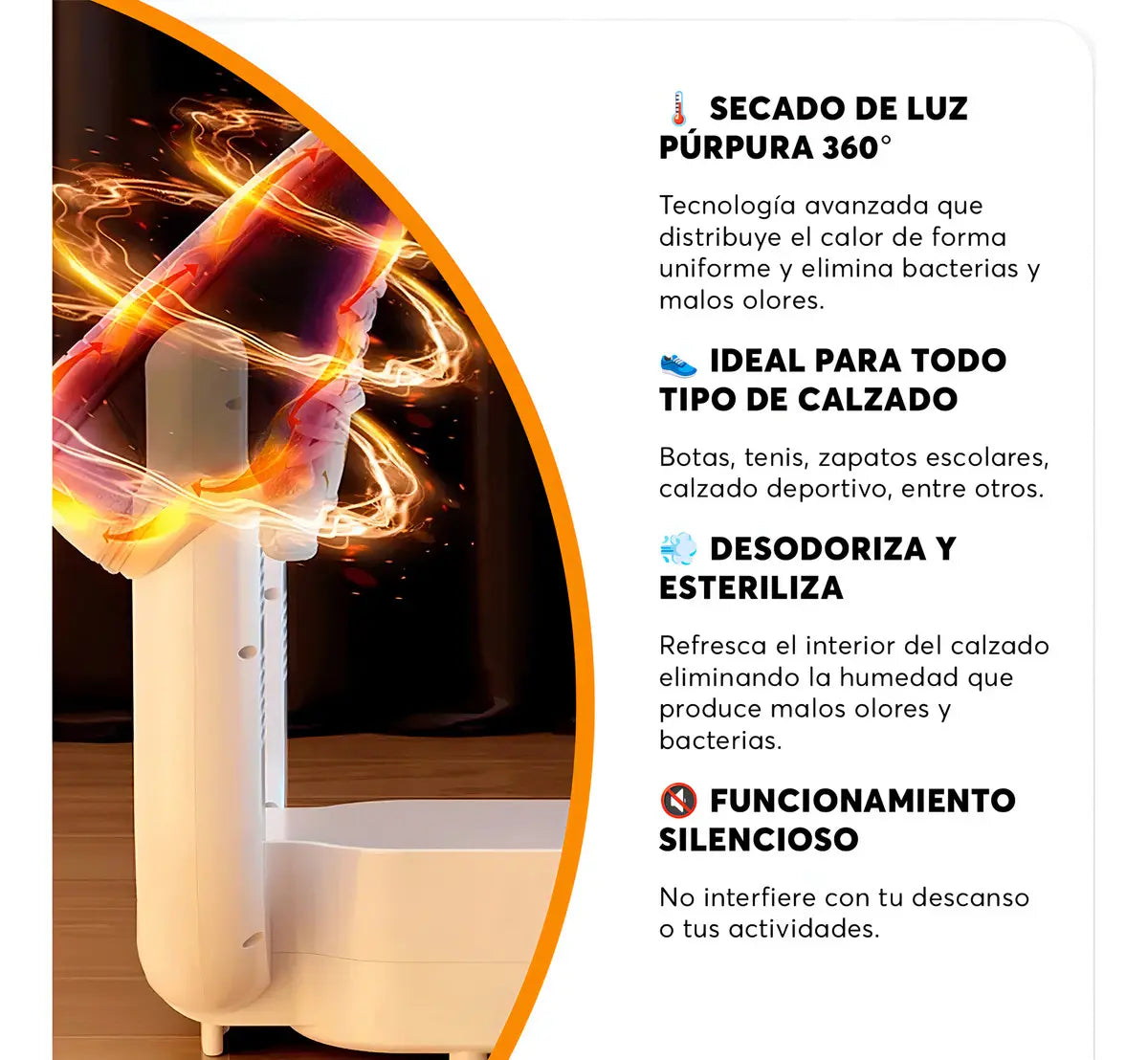 Secador UV para Zapatillas™ - Seca y desinfecta eliminando humedad y mal olor