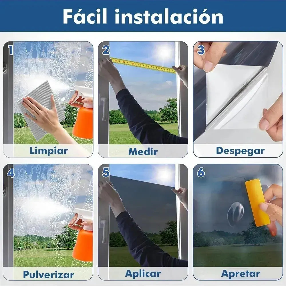 Lámina Espejada Térmica PrivacyShield™