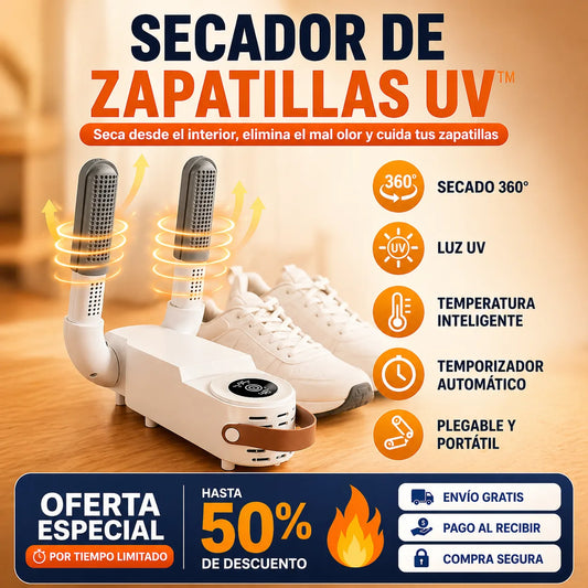 Secador UV para Zapatillas™ - Seca y desinfecta eliminando humedad y mal olor