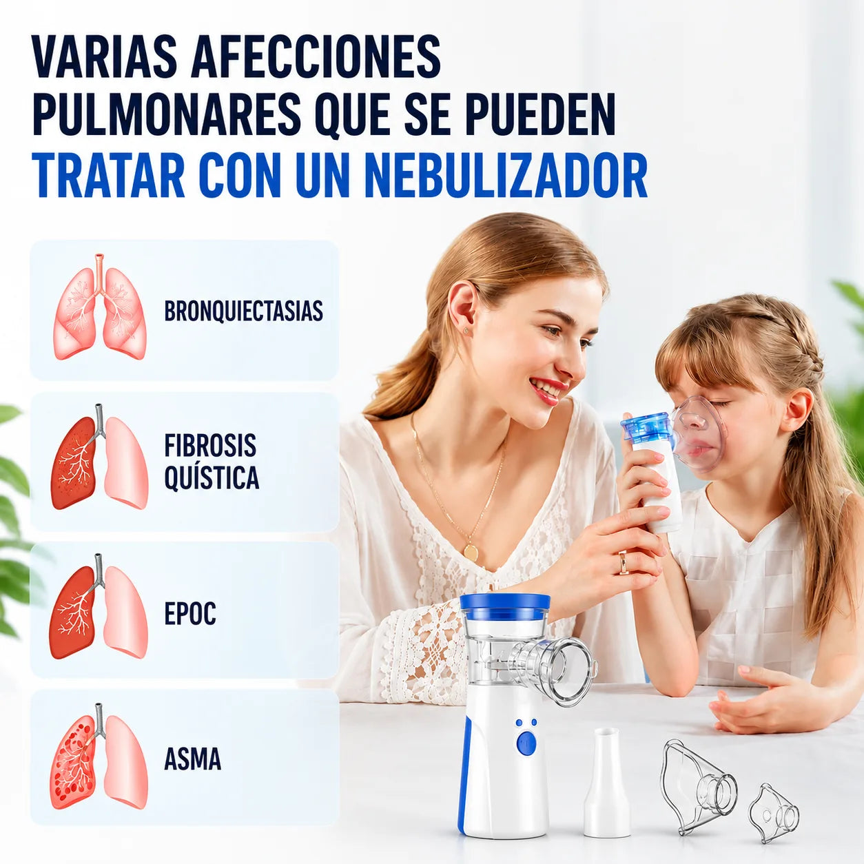 Nebulizador Portátil Niños y Adultos