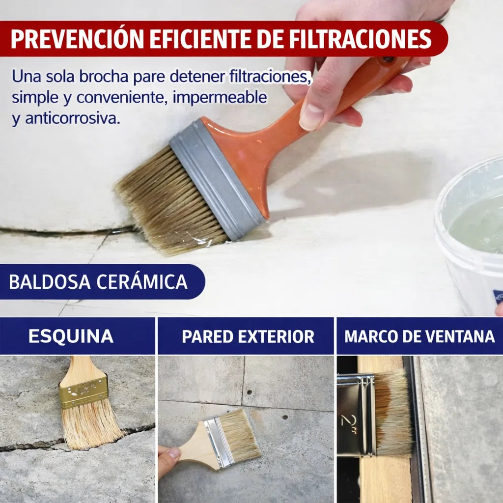 SellaPower Transparente™ - Repara goteras fácil, resistente a lluvia y sol