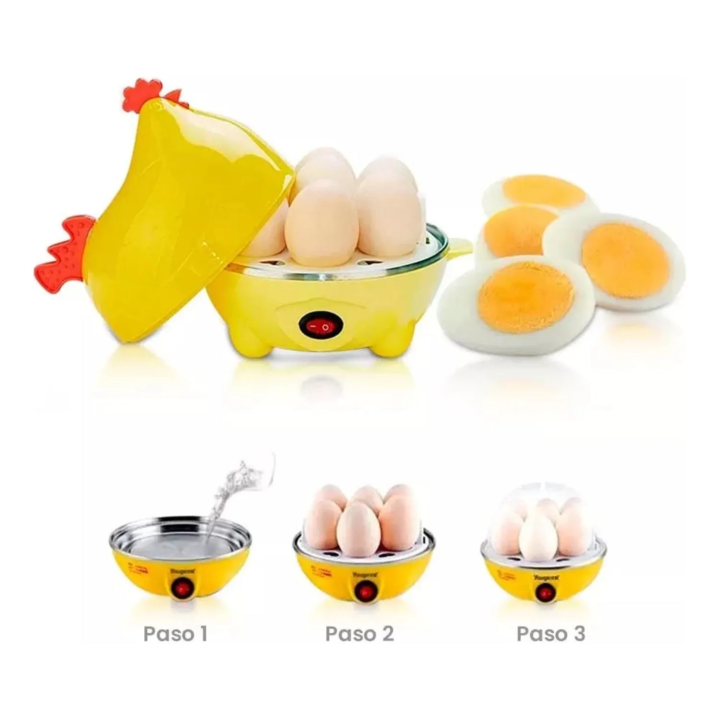 HERVIDOR DE HUEVOS GALLINA + ORGANIZADOR DE HUEVOS GRATIS